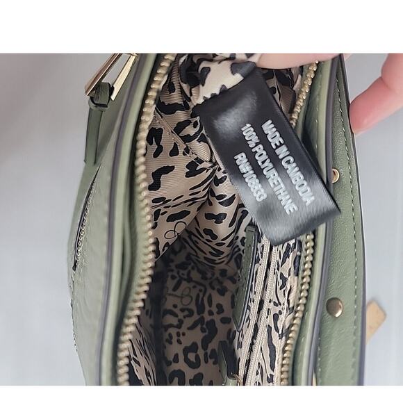 Jessica Simpson Medium SABRINA PURSE WOMENS OLIVE LODEN GREEN EUC - Picture 8 of 9